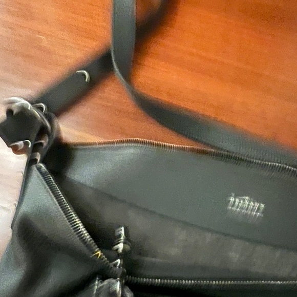 Delvaux Gray & Black Patent Leather Crossbody - Picture 5 of 6